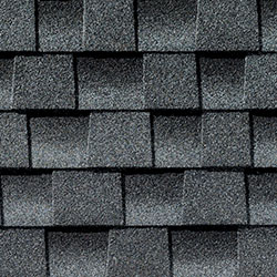 GAF's Timberline HD Pewter Gray shingle swatch