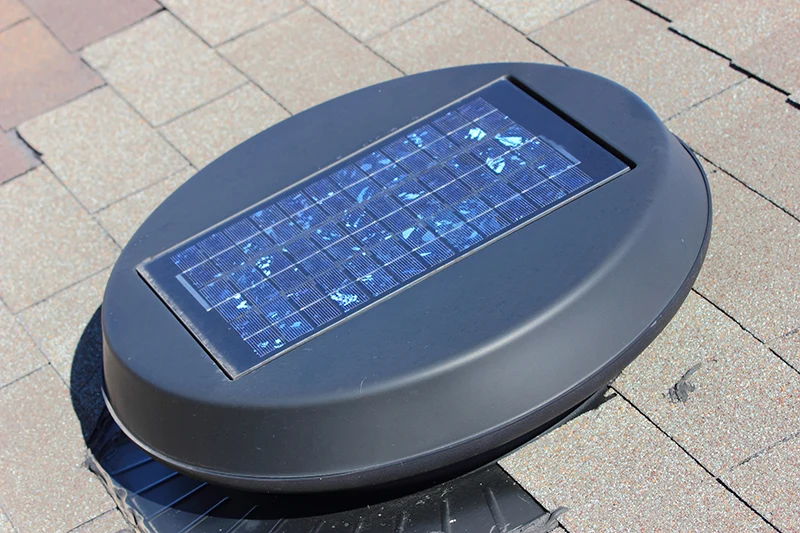 Solar powered roof vent