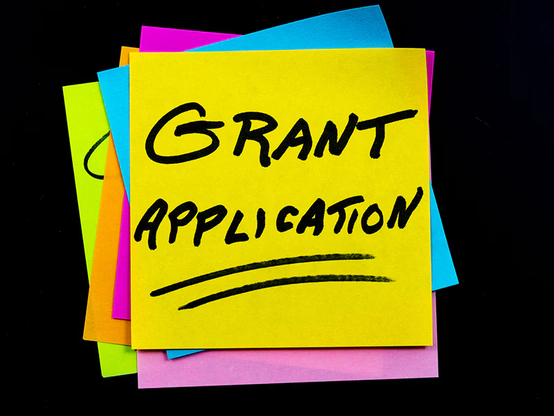 grant application sticker