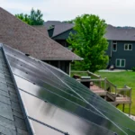 solar panels on the roof